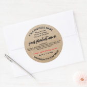 オハイオコテージ食品法ラベル ラウンドシール (封筒)