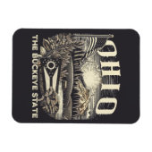 オハイオザバッキー州 マグネット (横)