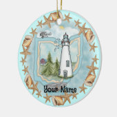 オハイオシェルズライトハウスオーナメント セラミックオーナメント (左)