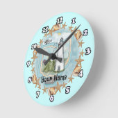 オハイオシェルズライトハウス時計 ラウンド壁時計 (傾斜)