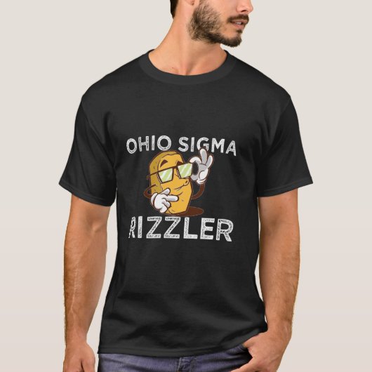 オハイオシグマリズラー面白いミームチキンナゲット Tシャツ (正面)