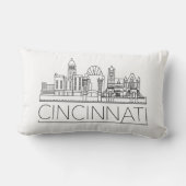 オハイオスカイライン·シンシナティ ランバークッション (裏面)