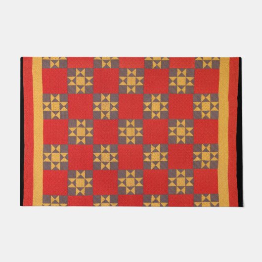 オハイオスターキルト ドアマット (正面)