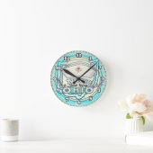 オハイオナース ラウンド壁時計 (ホーム)