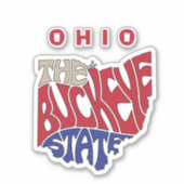 オハイオニックワードアートカー シール (正面)