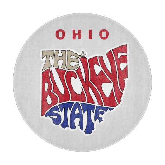 オハイオニックワードアート カッティングボード (正面)