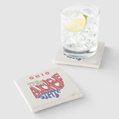 オハイオニックワードアート ストーンコースター (横)