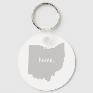 オハイオハイシェイプグレイウィズホームバッキー州オヒオアン キーホルダー