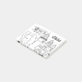 オハイオバケーションスケッチバケーションアート旅行デシグ ポストイット (アングル)