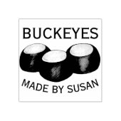 オハイオピーナッツバターバッキーキャンディホームメイド ラバースタンプ (インプリント)