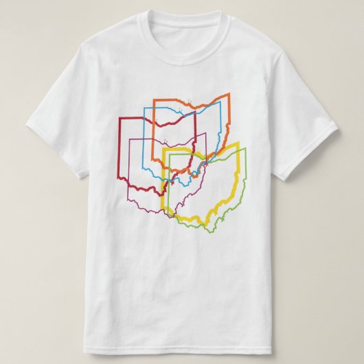 オハイオプライドぼやけ Tシャツ (デザイン正面)