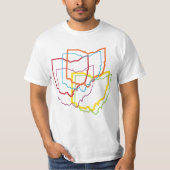 オハイオプライドぼやけ Tシャツ (正面)