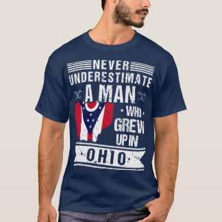 オハイオホームデザイン男性へ先住民オハイオ Tシャツ