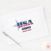 オハイオマイホーム州シール 長方形シール (封筒)