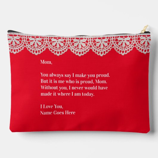 オハイオママ（鳥）ショウジョウコウカンチョウカスタムマザーズデイトイレタリーバッグ アクセサリーポーチ (裏面)