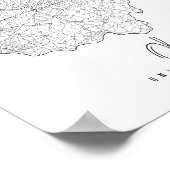 オハイオミニマル通りの地図 ポスター (角)