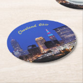 オハイオリバービュー紙コースター ラウンドペーパーコースター (アングル)