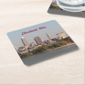 オハイオレイクスカイライン紙コースター スクエアペーパーコースター (アングル)