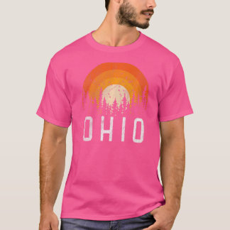 オハイオレトロスタイルヴィンテージ70s 80s 90s男性女性 tシャツ