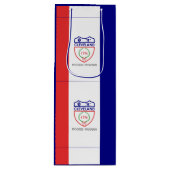 オハイオワイン州クリーブランド国旗抱き枕 ワインギフトバッグ (正面)