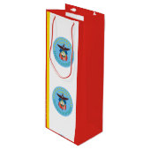 オハイオワイン州コロンバス国旗抱き枕 ワインギフトバッグ (正面アングル)