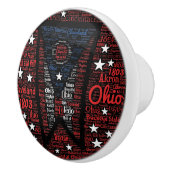 オハイオワードアートセラミックノブの州 セラミックノブ (右)