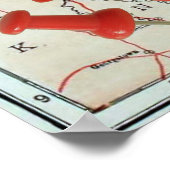 オハイオヴィンテージ地図(1921)カスタマイズ可能な地図マーカー ポスター (角)