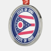 オハイオ丸エンブレム メタルオーナメント (左)