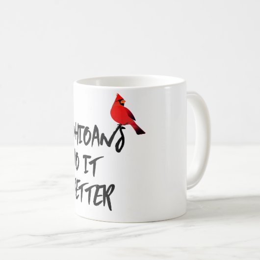 オハイオ人はマグが上手だ コーヒーマグカップ (正面右)