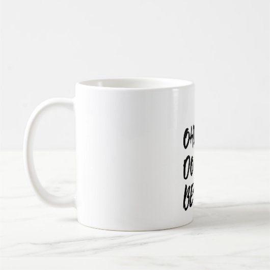 オハイオ人はマグが上手だ コーヒーマグカップ (左)