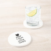 オハイオ保州のカスタマイズ可能なCALMとLOVE コースター (側面)