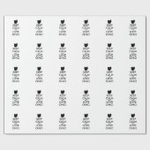 オハイオ保州のカスタマイズ可能なCALMとLOVE ラッピングペーパー (フラット)