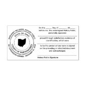 オハイオ公証人公式の承認スタンプ セルフインキングスタンプ (デザイン)
