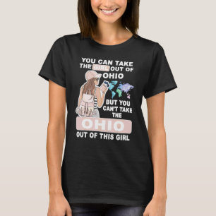 オハイオ出身のクールな女の子 オハイオガール自慢 Tシャツ