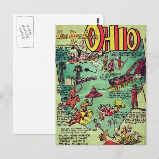 オハイオ出身 ポストカード (正面/裏面)
