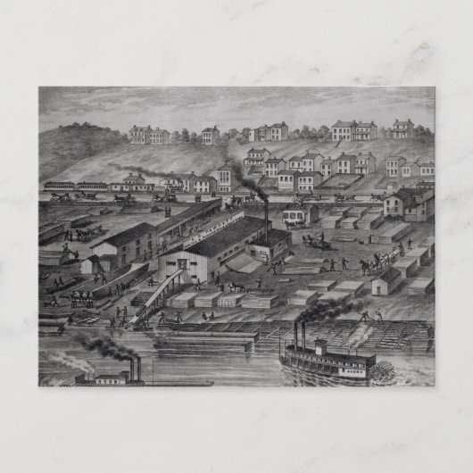 オハイオ図解入りの、写真付きの州北部のアトラスから ポストカード (正面)