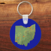 オハイオ地図キーチェーン キーホルダー (正面)