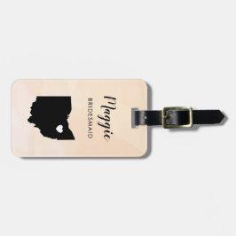 オハイオ地図ラゲッジタグ、ウェディングパーティーへようこそ ラゲッジタグ