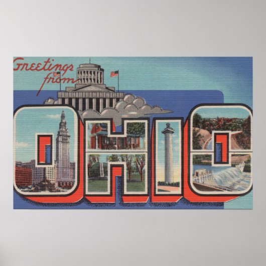 オハイオ大文字の情景オハイオ ポスター (正面)