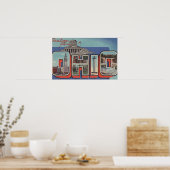 オハイオ大文字の情景オハイオ ポスター (キッチン)