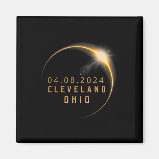 オハイオ太陽のトタルEclipse 2024 – オハイオ太陽のEclipse マグネット (正面)