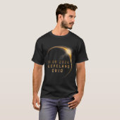 オハイオ太陽のトタルEclipse 2024 – オハイオ太陽のEclipse Tシャツ (正面フル)