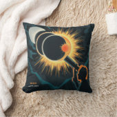 オハイオ太陽の州の皆既食4月 クッション (ブランケット)