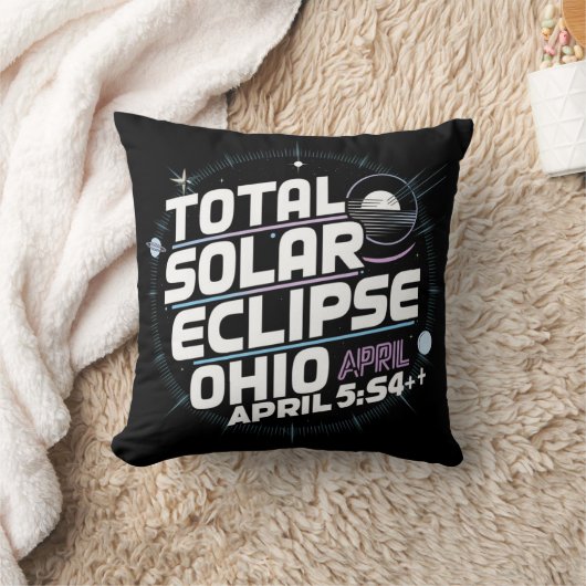 オハイオ太陽の州の皆既食4月 クッション (ブランケット)