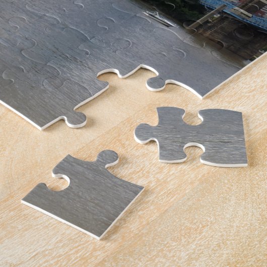 オハイオ川とのシンシナチ、オハイオ州のスカイライン ジグソーパズル (側面)