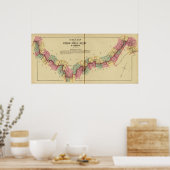 オハイオ川上流アトラスのインデックス地図 ポスター (キッチン)