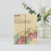 オハイオ川上流アトラスのインデックス地図 ポストカード (スタンド正面)