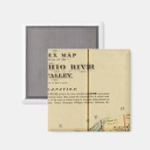 オハイオ川上流アトラスのインデックス地図 マグネット (正面/裏面)