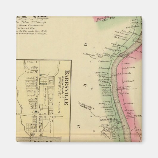 オハイオ川上流部 マグネット (正面)