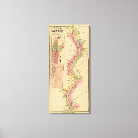 オハイオ川上流10 キャンバスプリント (正面)